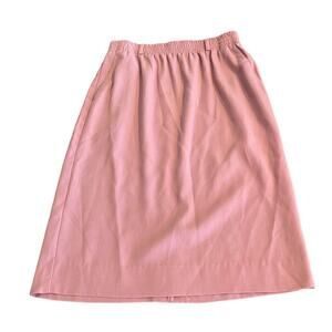 Pink Vintage 70s 8 Medium Small Straight Wriggle Secretary Skirt Barbie‎